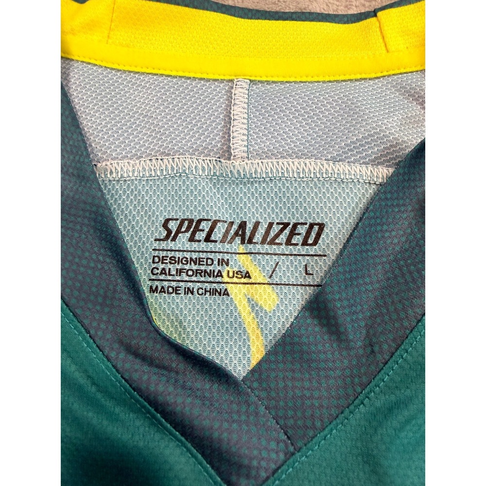 NWT Specialized Women MTB Andorra Jersey Short Sleeve Tropical Cast Blue Large - Picture 3 of 9